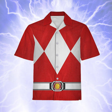 Power Rangers Mighty Morphin Hawaiian Shirt