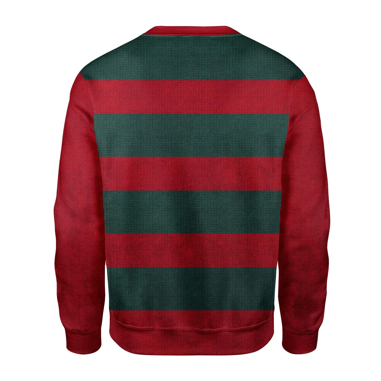 Gearhomie Freddy Krueger Christmas Ugly Sweater - Gearhomie.com