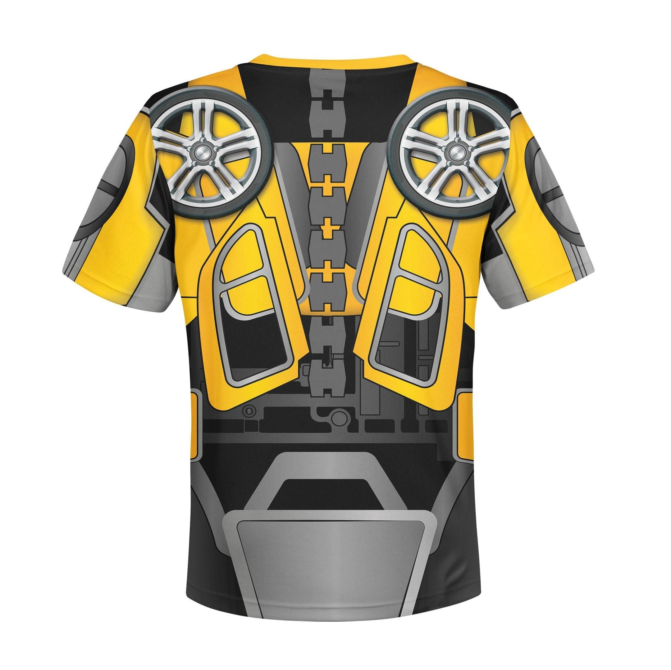 Gearhomie Bumblebee Kid Costume Cosplay Hoodie Sweatshirt T-Shirt - Gearhomie.com