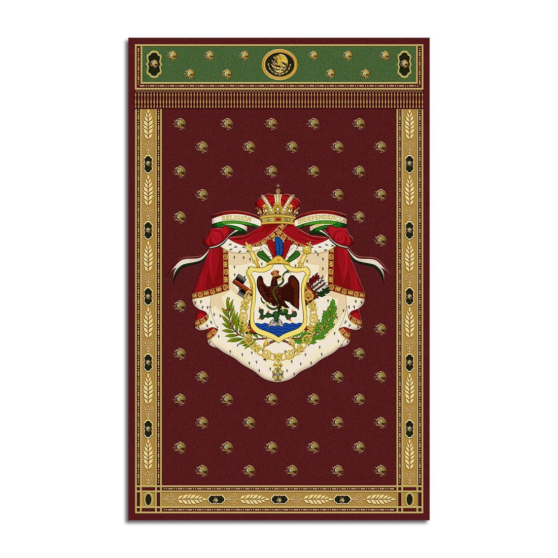 First Mexico Coat of Arms Rug - CustomsPig