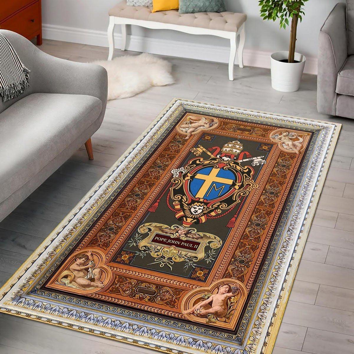 Pope John Paul II Coat of Arms Rug - DucG