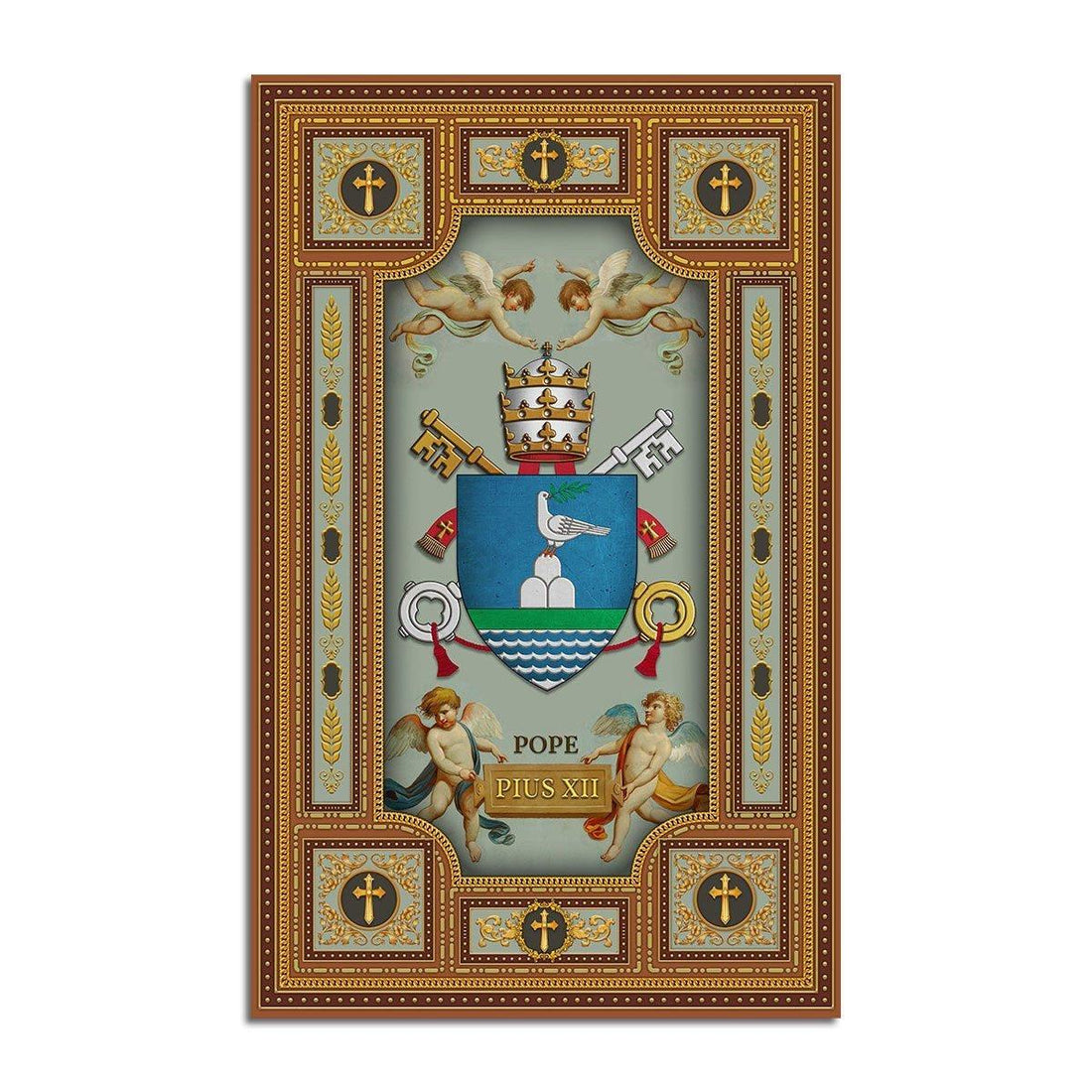 Pope Pius XII Coat Of Arms Rug - DucG