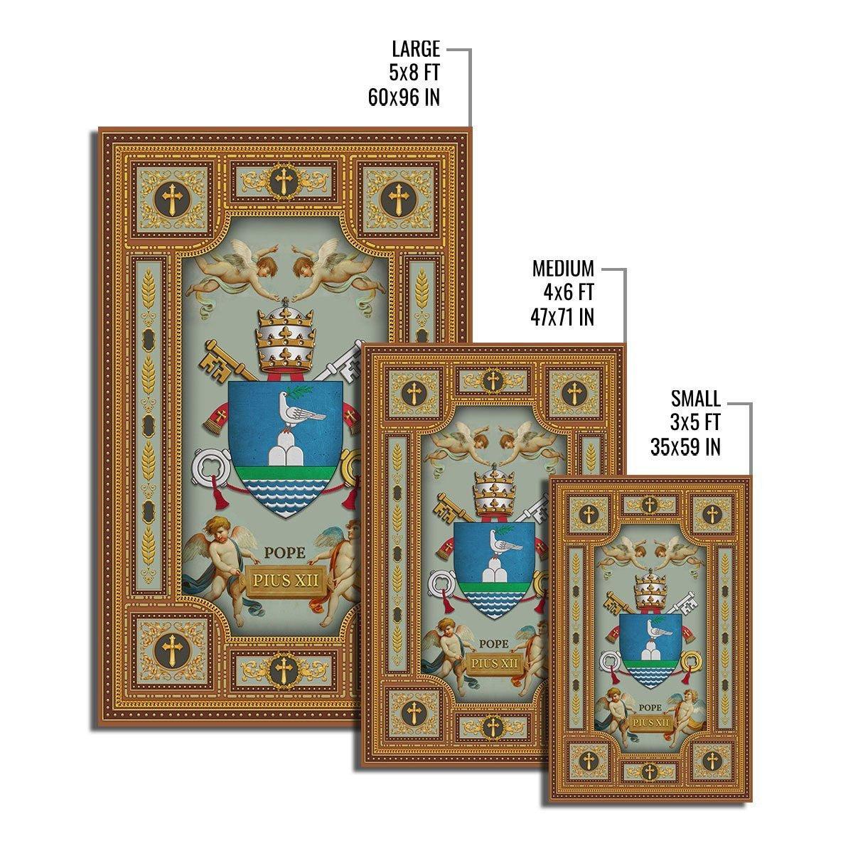 Pope Pius XII Coat Of Arms Rug - DucG