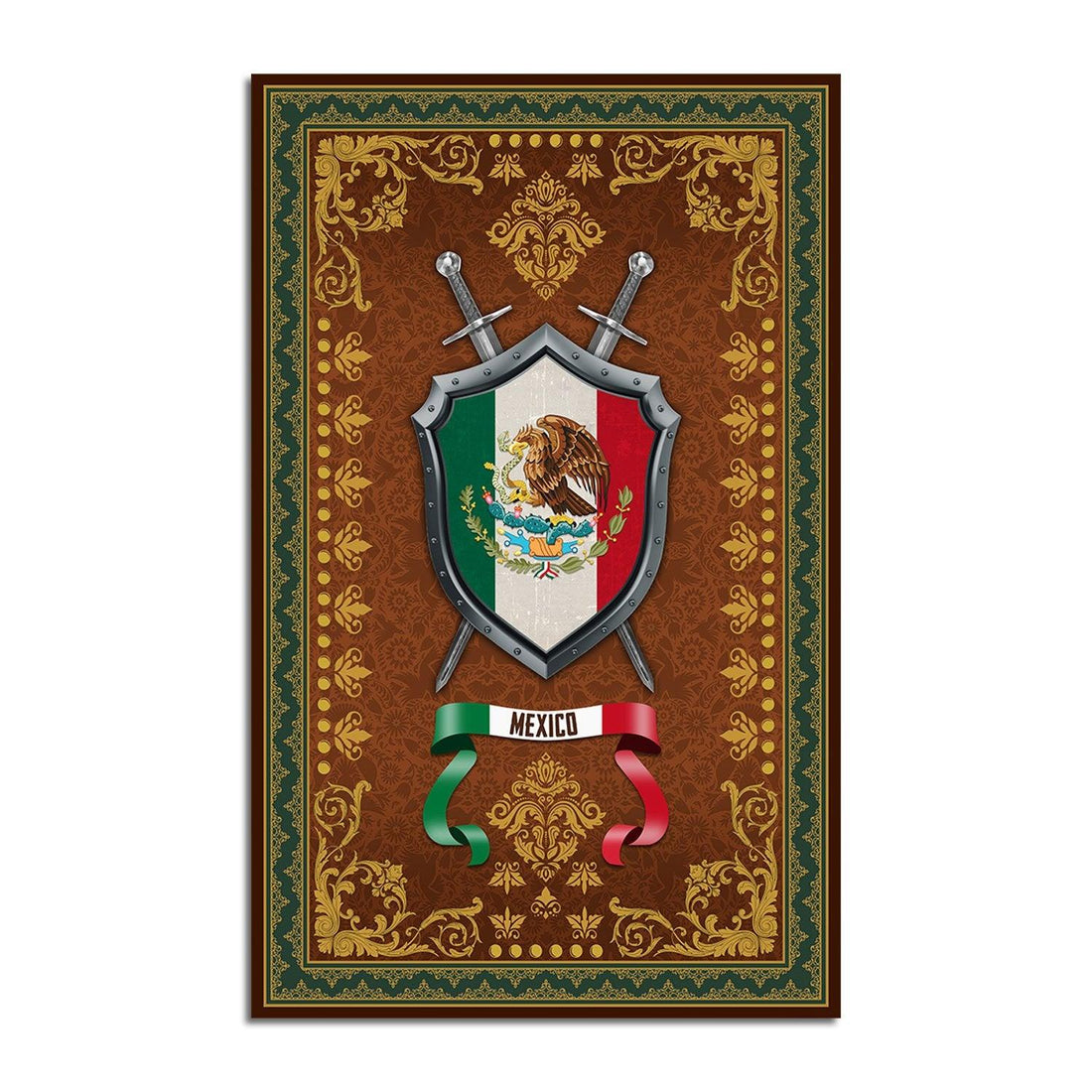 Mexico Coat Of Arms Rug - CustomsPig
