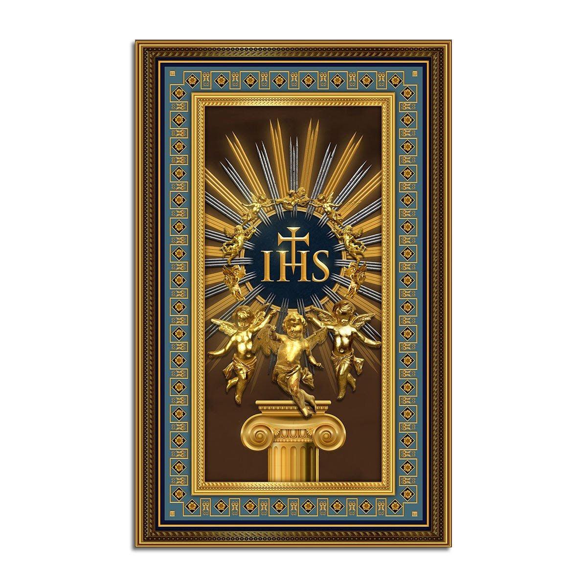 IHS Jesus Christ Christogram Rug - CustomsPig