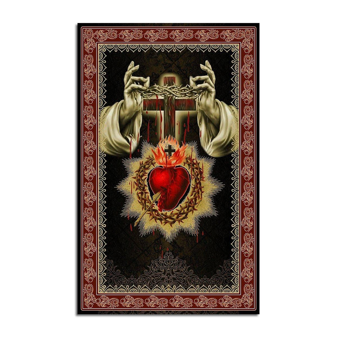 Sacred Heart Rug - CustomsPig