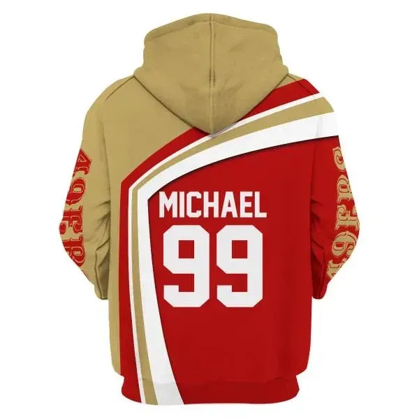 HumansBold Personalized Unisex Tracksuit Hoodies San Francisco 49ers Football Team 3D Apparel