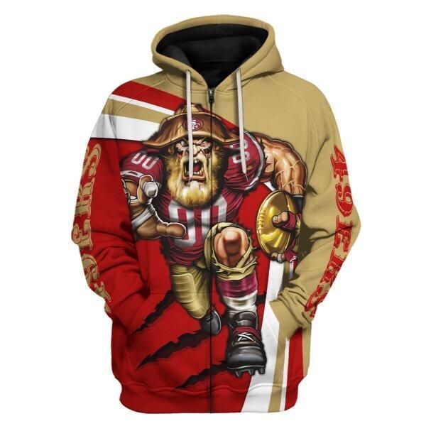 HumansBold Personalized Unisex Tracksuit Hoodies San Francisco 49ers Football Team 3D Apparel