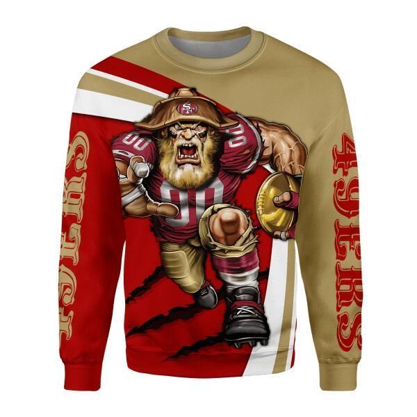 HumansBold Personalized Unisex Sweatshirt San Francisco 49ers Football Team 3D Apparel