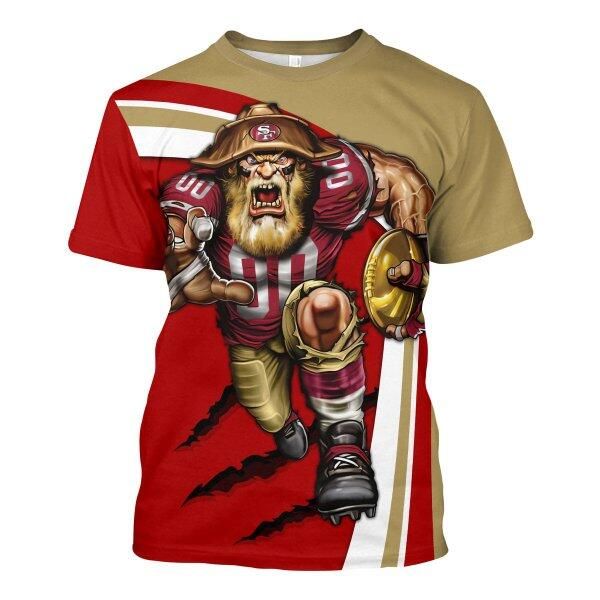 HumansBold Personalized Unisex T-Shirt San Francisco 49ers Football Team 3D Apparel