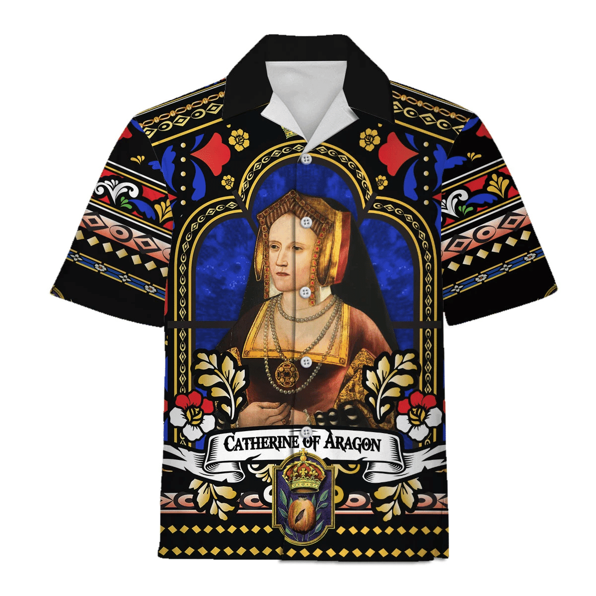 Gearhomie Catherine of Aragon Queen of England Costume Hoodie Sweatshirt T-Shirt Tracksuit - Gearhomie.com
