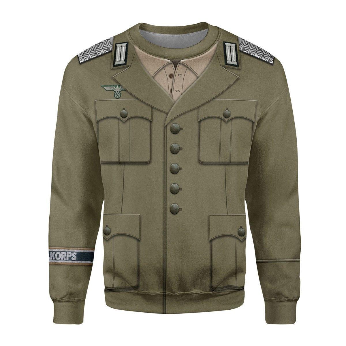  CustomsPig Wehrmacht Heer Afrikakorps Officers Costume Hoodie Sweatshirt T-Shirt Tracksuit -  CustomsPig.com