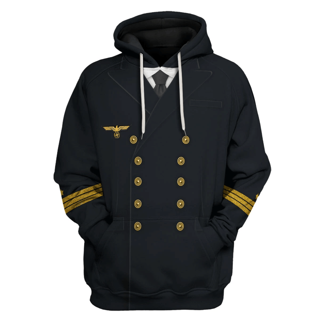 HumansBold  German WWII Kriegsmarine (War Navy) Costume Hoodie Sweatshirt T-Shirt Tracksuit