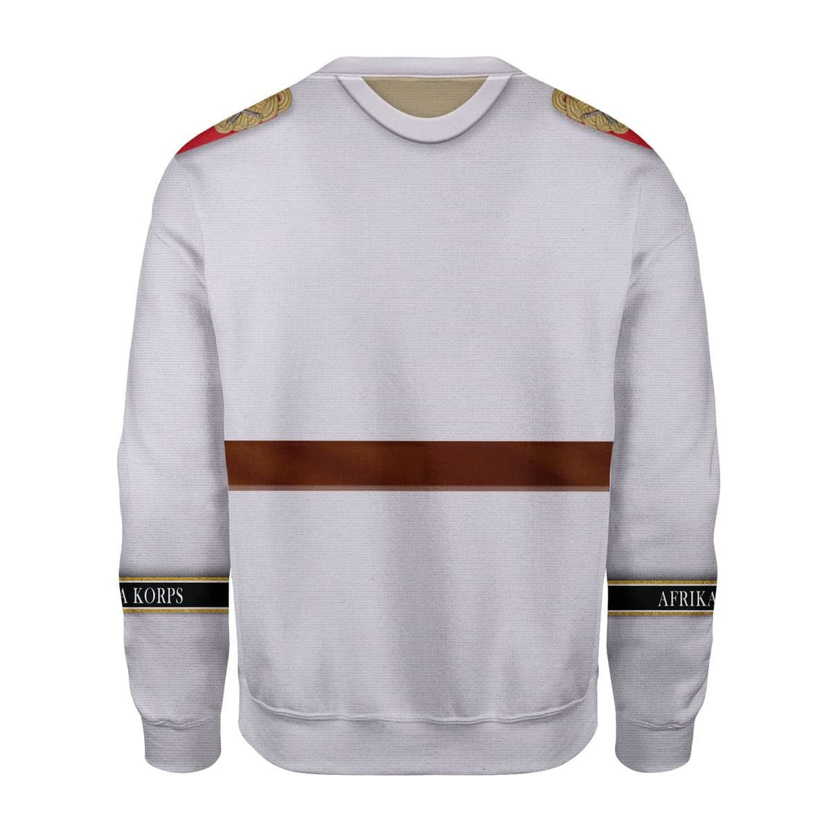 HumansBold Erwin Rommel WWII German Soldier Costume Hoodie Sweatshirt T-Shirt Tracksuit