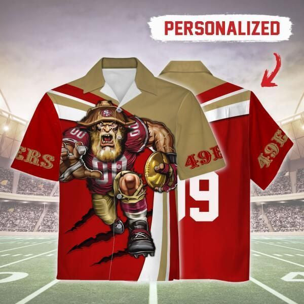 HumansBold Personalized Unisex Hawaiian Shirt San Francisco 49ers Football Team 3D Apparel