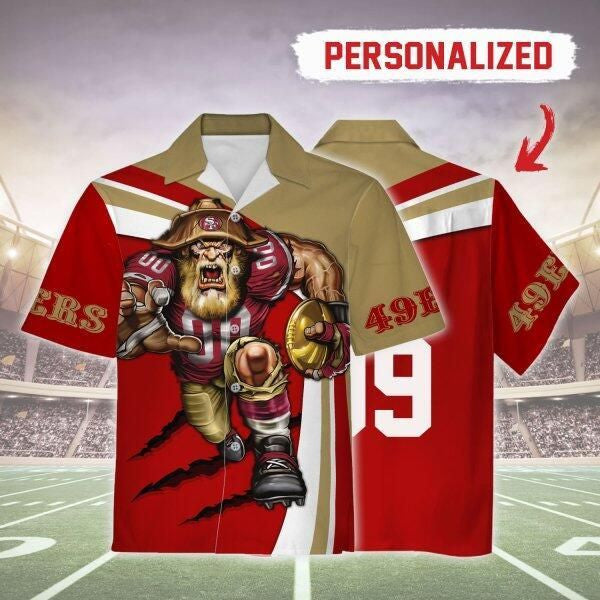 HumansBold Personalized Unisex Hawaiian Shirt San Francisco 49ers Football Team 3D Apparel