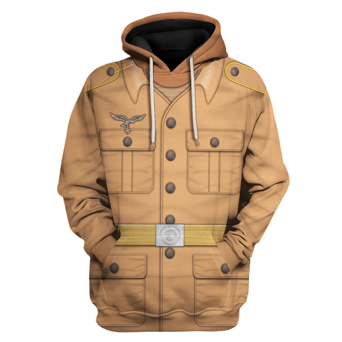 HumansBold Luftwaffe Tropical Uniform- Private- Basic Uniform Costume Hoodie Sweatshirt T-Shirt Tracksuit