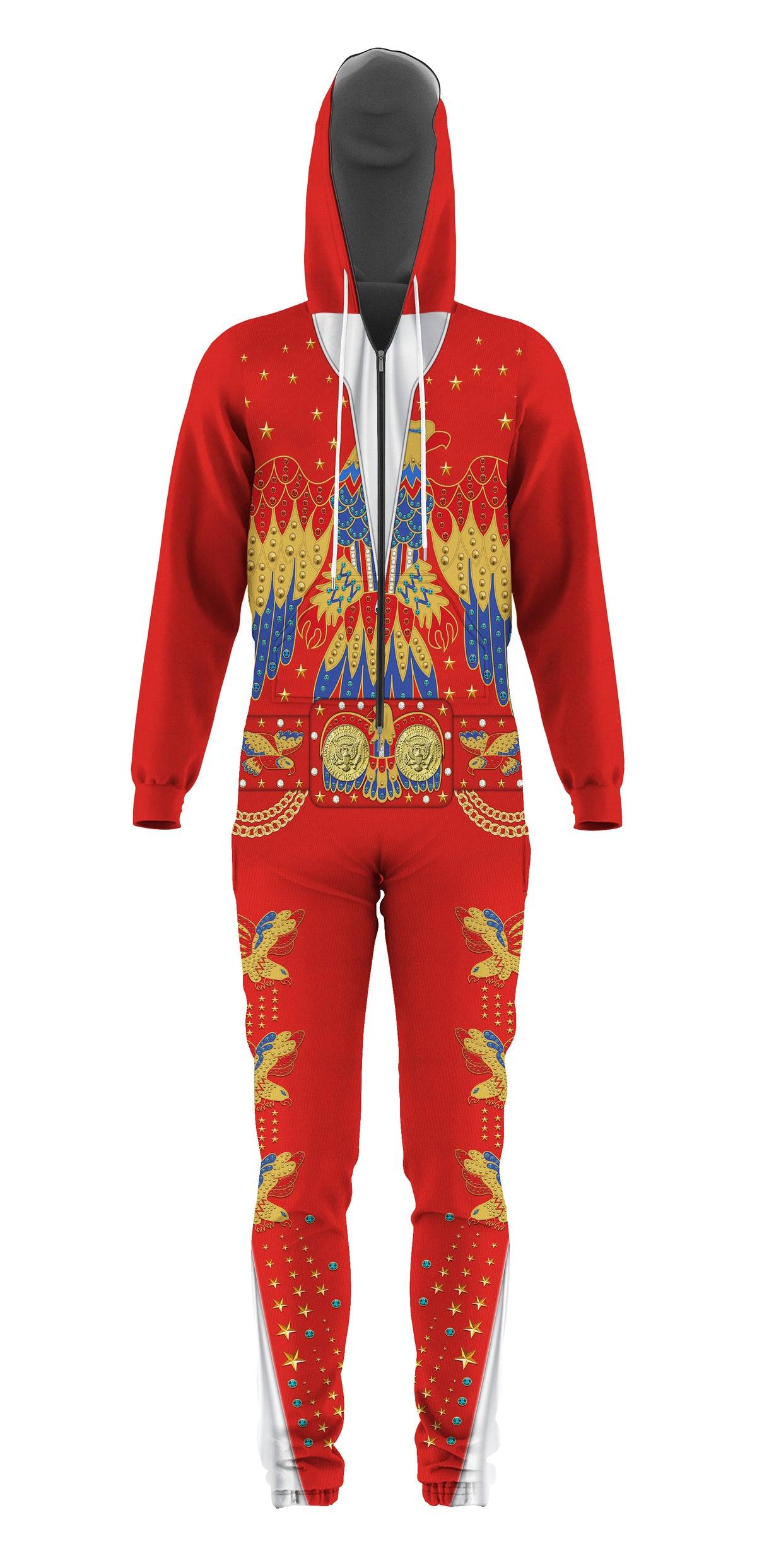 CustomsPig Elvis EAGLE Red jumpsuit Costume - CustomsPig.com