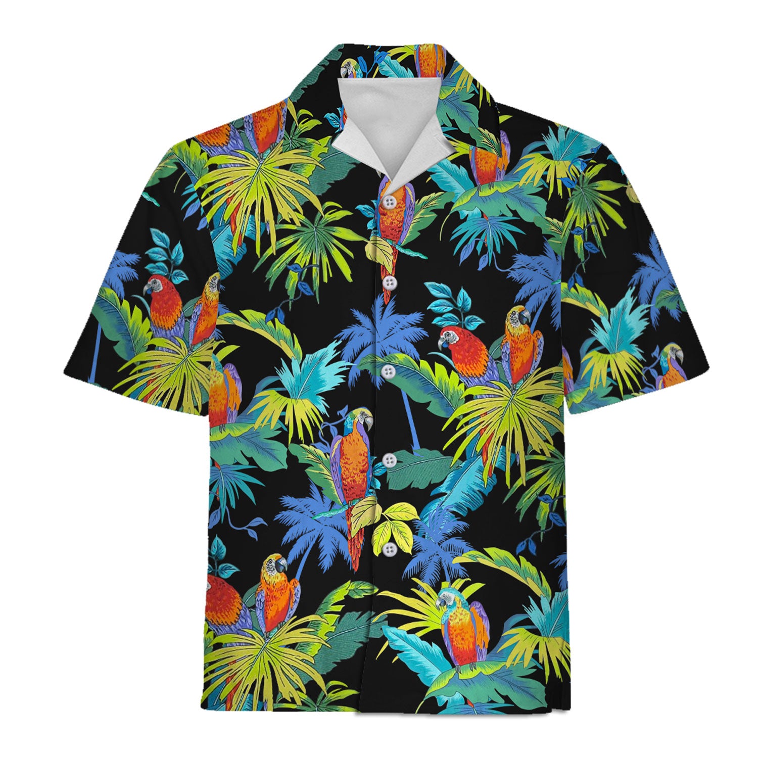 Max Payne's Signature Tropical Parrots GTA  Hawaiian Shirt