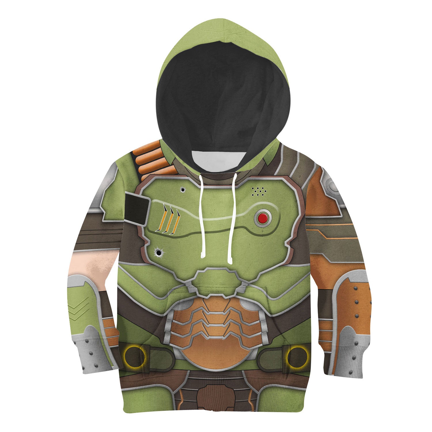 Doom slayer Costume Cosplay Kid Hoodie Sweatshirt T-Shirt