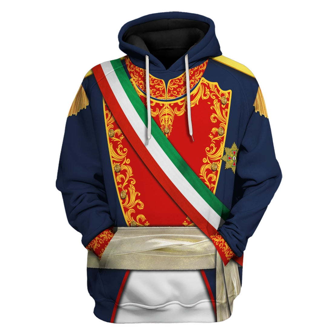 HumansBold Agustin’s De Iturbide Costume Hoodie Sweatshirt T-Shirt Tracksuit