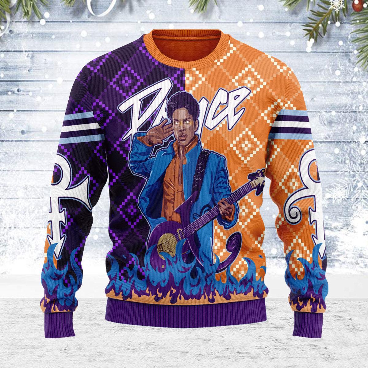 CustomsPig Guitar Artistic Artwork Christmas Ugly Sweater - CustomsPig.com