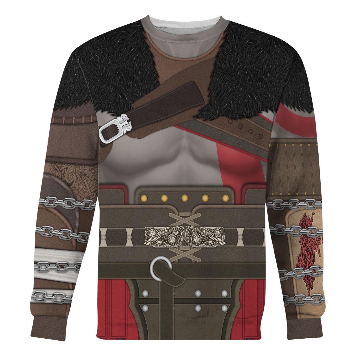 Customspig Kratos God Of War Costume Hoodie Sweatshirt T-Shirt