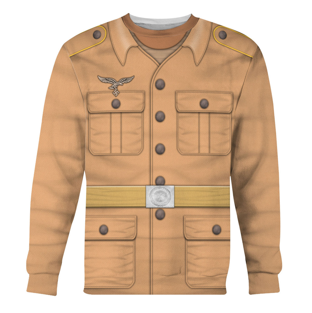 HumansBold Luftwaffe Tropical Uniform- Private- Basic Uniform Costume Hoodie Sweatshirt T-Shirt Tracksuit