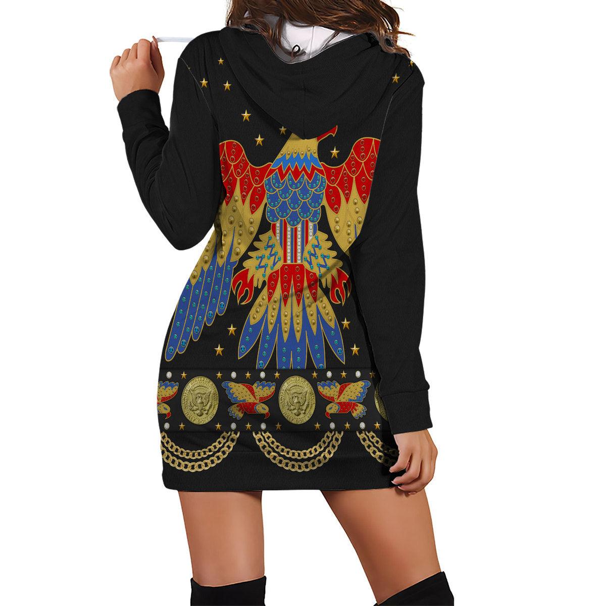 Gearhomie Elvis EAGLE Black Outfit Costume Hoodie Dress Swatpants - Gearhomie.com