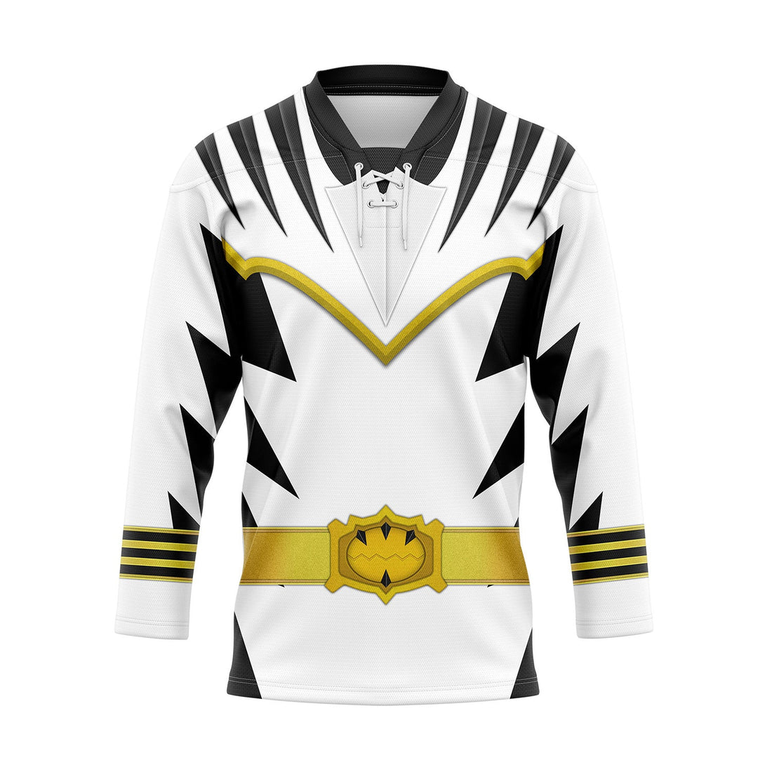 HumansBold White Dino Thunder Hockey Jersey Sweatpants