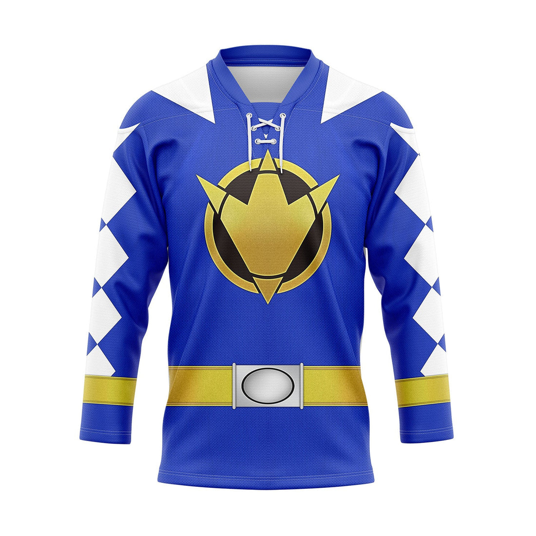 HumansBold Blue Dino Thunder Hockey Jersey Sweatpants