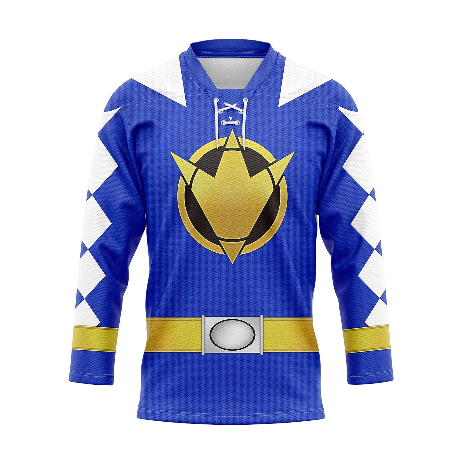 HumansBold Blue Dino Thunder Hockey Jersey Sweatpants