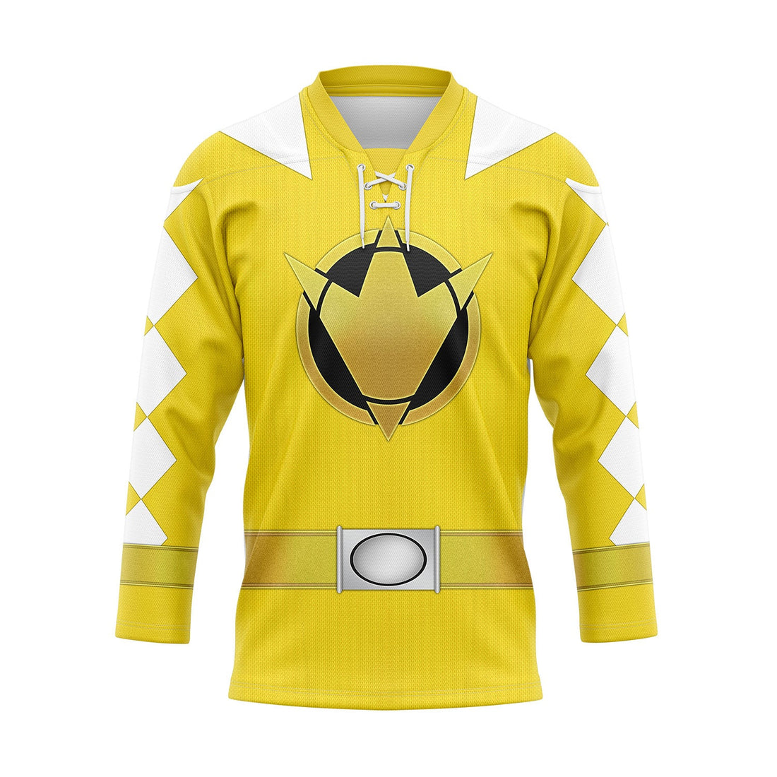 HumansBold Yellow Dino Thunder Hockey Jersey Sweatpants