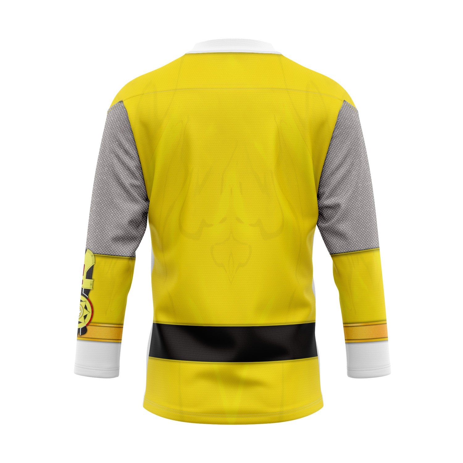 HumansBold Yellow Samurai Power Rangers Ninja Storm Hockey Jersey Sweatpants