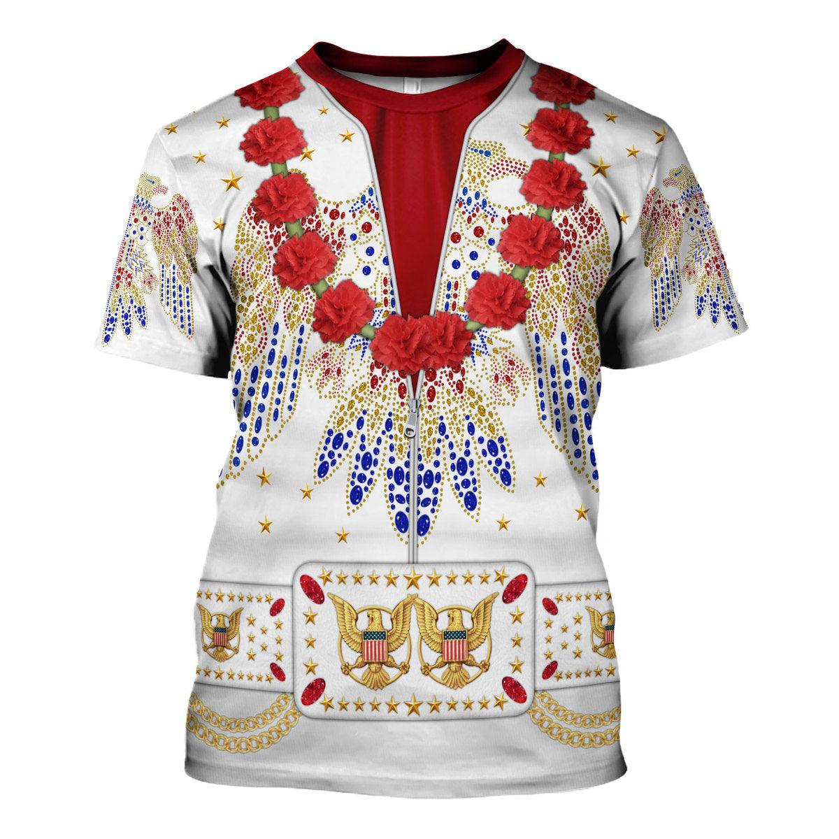 Gearhomie Elvis Aloha Costume from Hawaii Hoodie Sweatshirt T-Shirt Sweatpants - Gearhomie.com