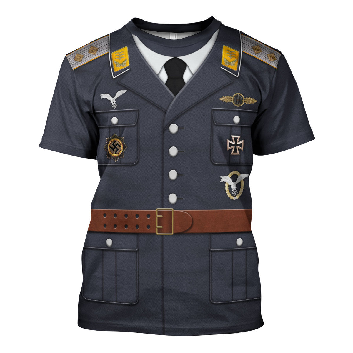 HumansBold Service Uniform Of A German Air Force (Luftwaffe) Captain Costume Hoodie Sweatshirt T-Shirt Tracksuit