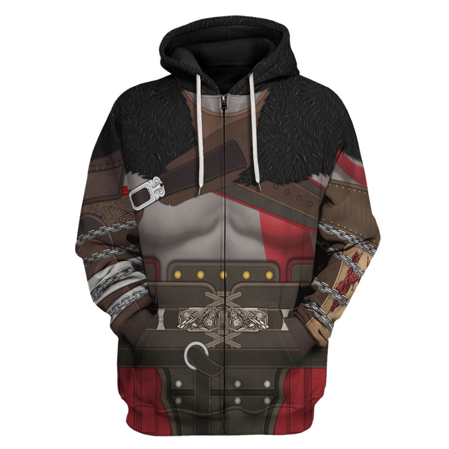 Customspig Kratos God Of War Costume Hoodie Sweatshirt T-Shirt