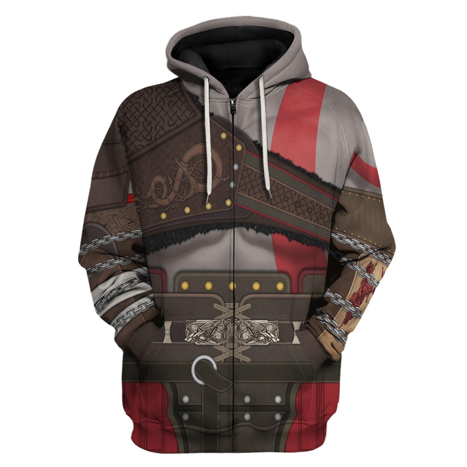 Customspig Kratos God Of War Ver 2 Costume Hoodie Sweatshirt T-Shirt