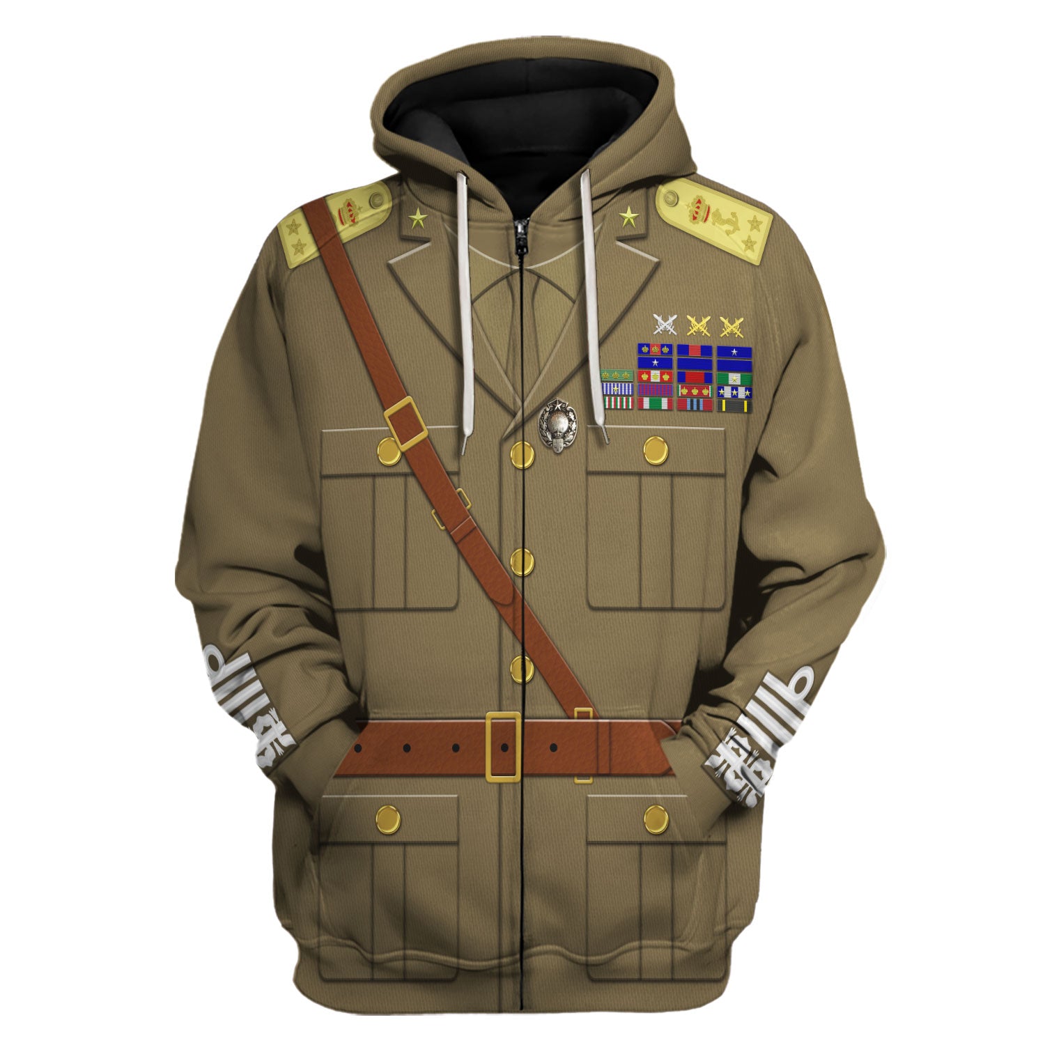 CustomsPig Rodolfo Graziani, 1st Marquis of Neghelli| Former Governor of Italian Somaliland Costume Hoodie Sweatshirt T-Shirt Tracksuit