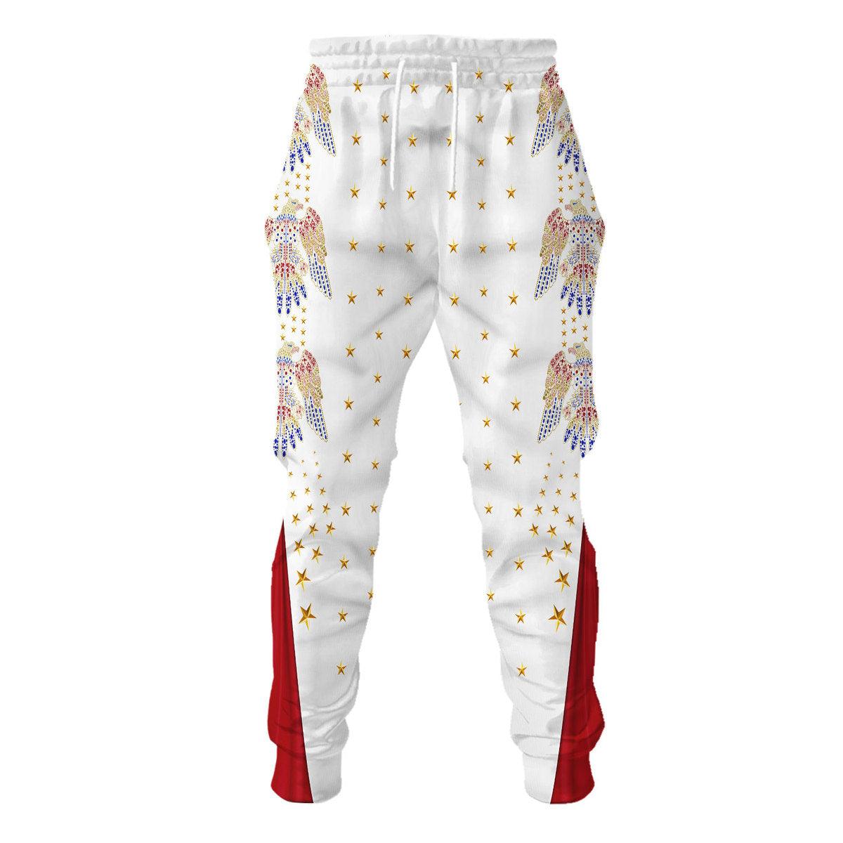 Gearhomie Elvis Aloha Costume from Hawaii Hoodie Sweatshirt T-Shirt Sweatpants - DucG