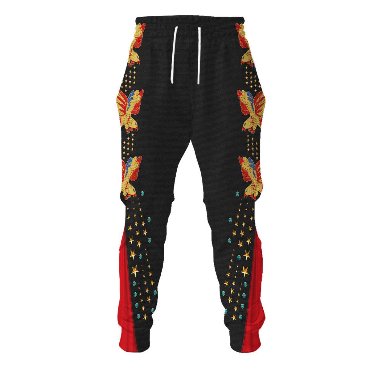 Gearhomie Elvis EAGLE Black Outfit Costume Hoodie Dress Swatpants - Gearhomie.com
