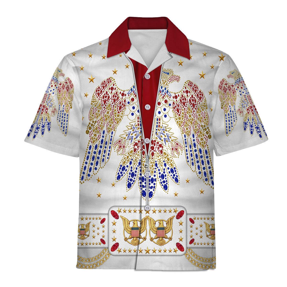 Gearhomie Elvis Aloha Costume from Hawaii Hoodie Sweatshirt T-Shirt Sweatpants - DucG