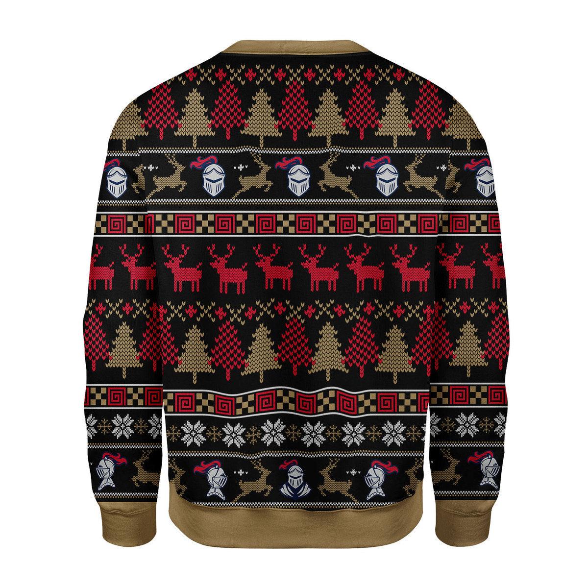 Gearhomie Knight Templar Christmas Ugly Sweater - Gearhomie.com