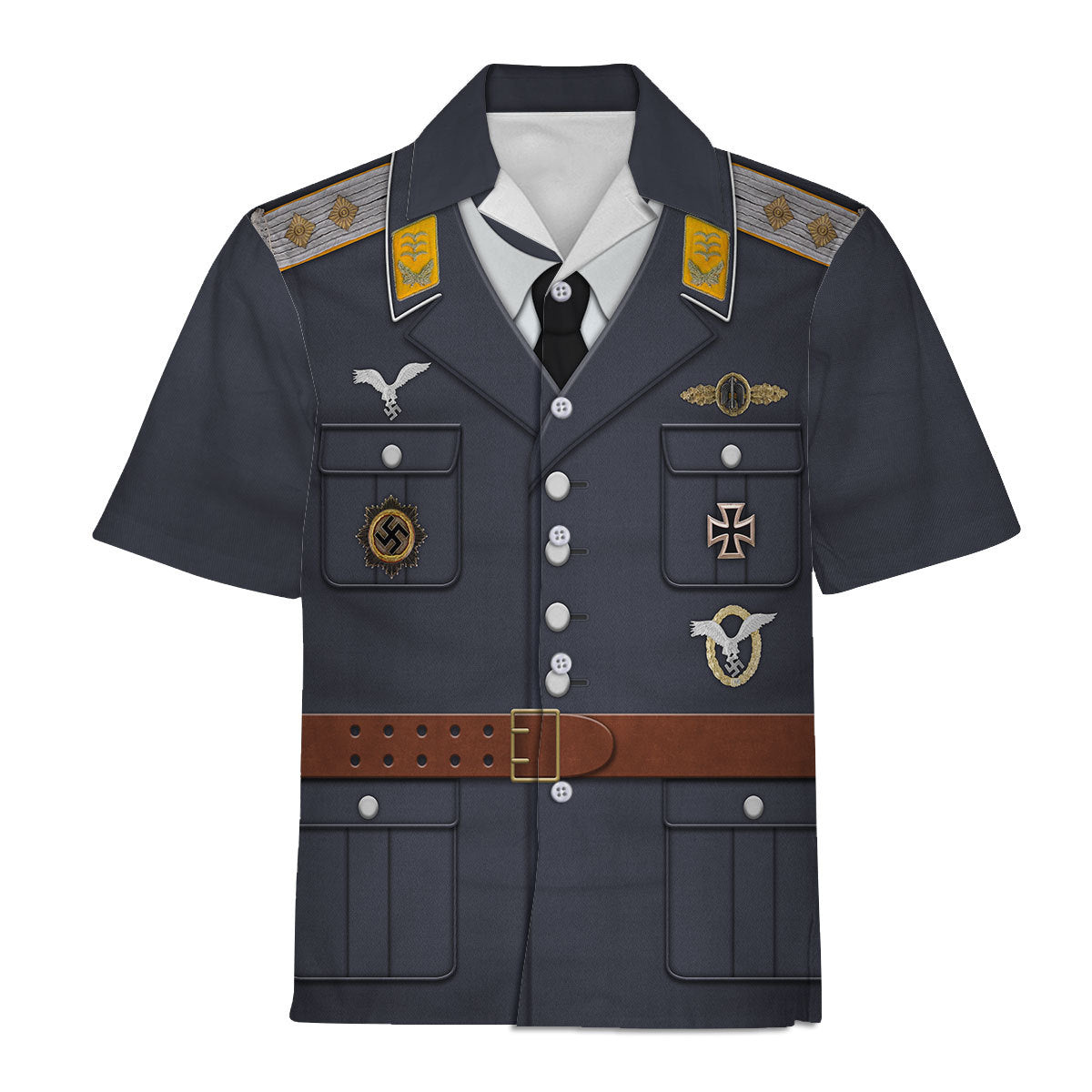 HumansBold Service Uniform Of A German Air Force (Luftwaffe) Captain Costume Hoodie Sweatshirt T-Shirt Tracksuit