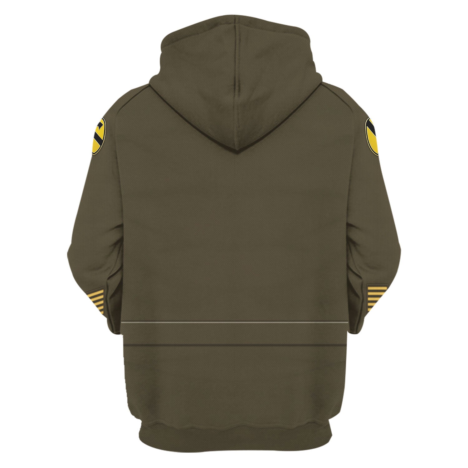 Army Green Service Uniform All Over Print Hoodie Sweatshirt T-Shirt Tracksuit