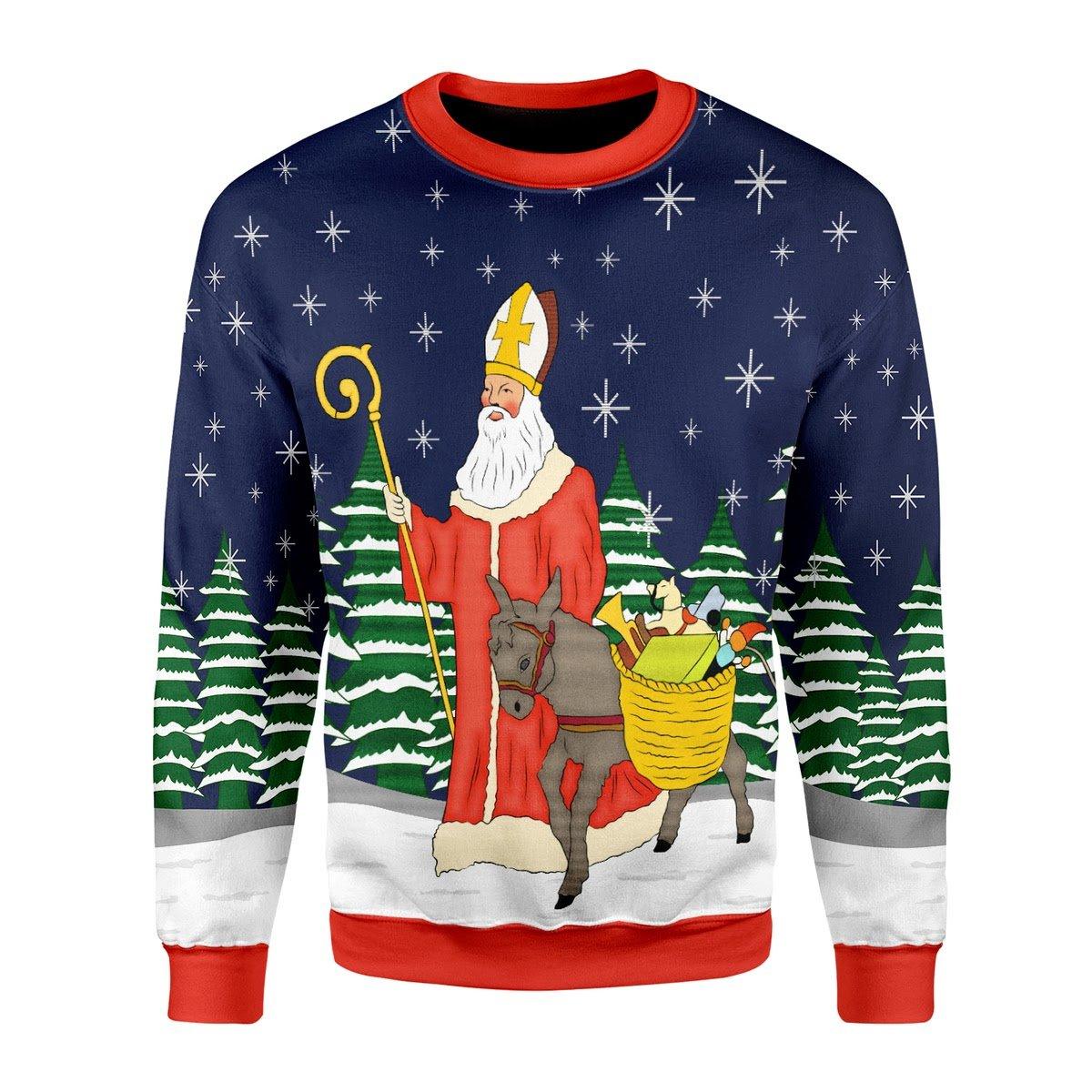 Saint Nicholas Christmas Sweater - CustomsPig