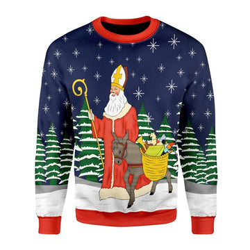 Saint Nicholas Christmas Sweater - CustomsPig