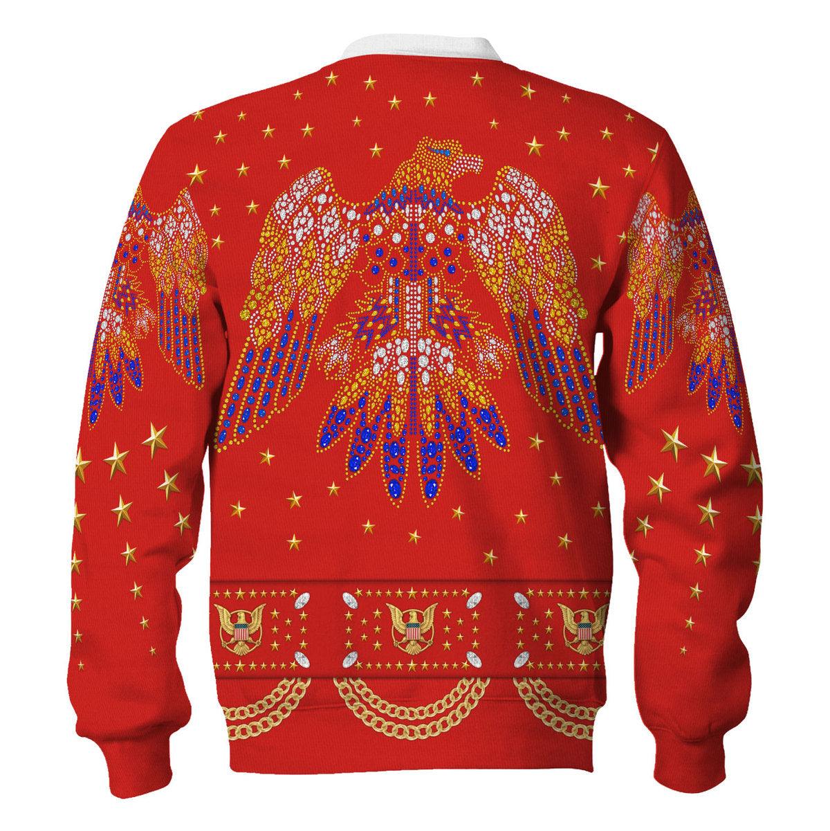 Gearhomie Elvis EAGLE Red Costume Hoodie Sweatshirt T-Shirt Sweatpants - Gearhomie.com