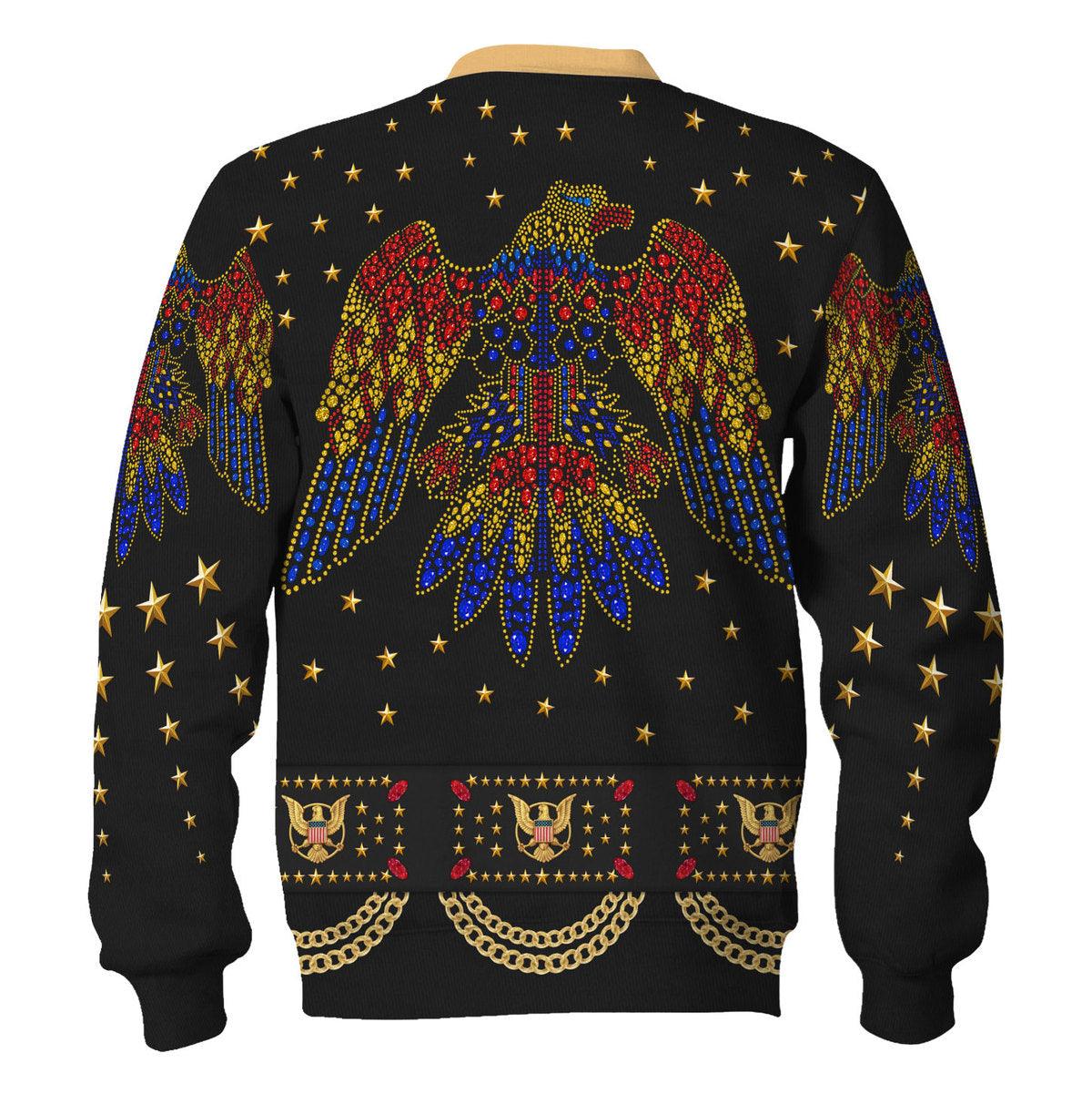 Gearhomie Elvis EAGLE Black Costume Hoodie Sweatshirt T-Shirt Sweatpants - Gearhomie.com