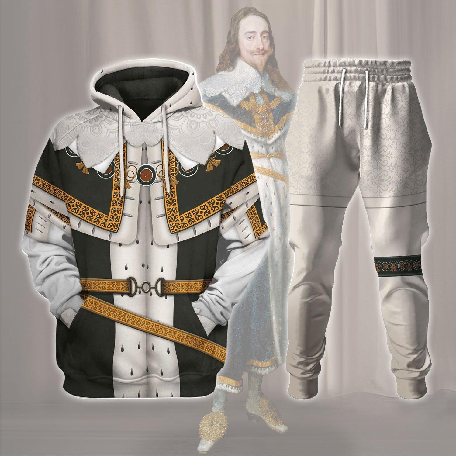 Gearhomie Charles I of England Costume Hoodie Sweatshirt T-Shirt Tracksuit - Gearhomie.com